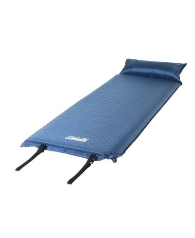 Самоналивной коврик для сна Coleman с подушкой, 76" x 25", Blue