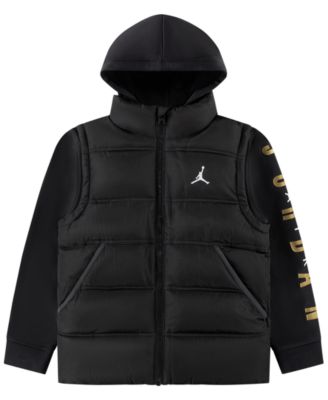 Jordan Boys' 8-20 Layered-Look Hooded Jacket