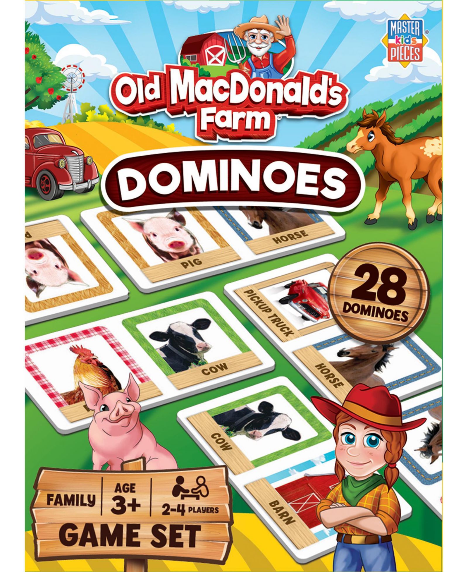 MasterPieces Old MacDonald's Farm Picture Dominoes для детей