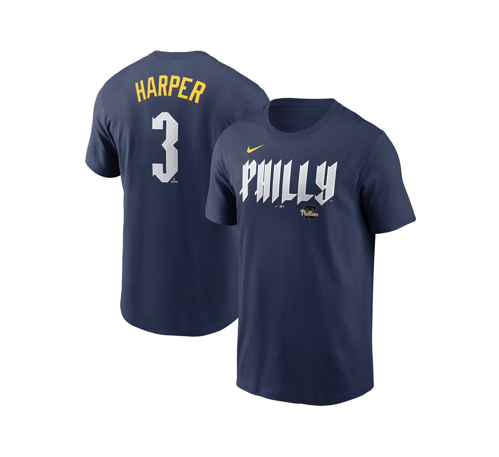 Nike Men's Bryce Harper Royal Philadelphia Phillies 2024 City Connect Fuse Name & Number T-Shirt