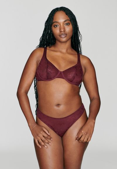 CUUP Women's The Scoop - Botanical Lace Bra