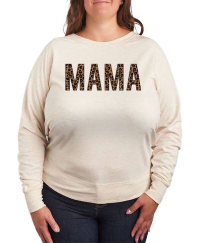 Джемпер Hybrid Apparel Women's Trendy Plus Size Mama Cheetah Graphic Pullover