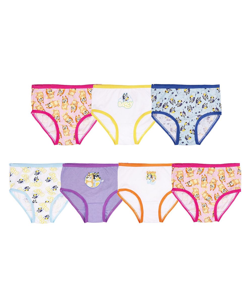 Handcraft Bluey 7Pack Toddler Girls Brief Underwear