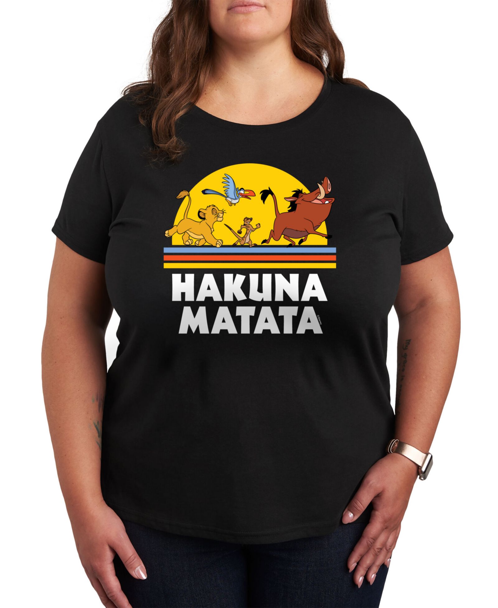 Футболка Hybrid Apparel The Lion King Hakuna Matata Graphic, Plus Size