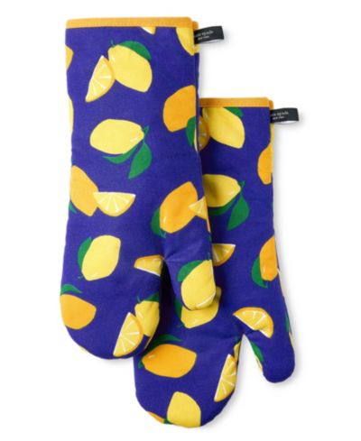 Прихватки Kate Spade New York Lemon Party Oven Mitt, 2 шт., Navy
