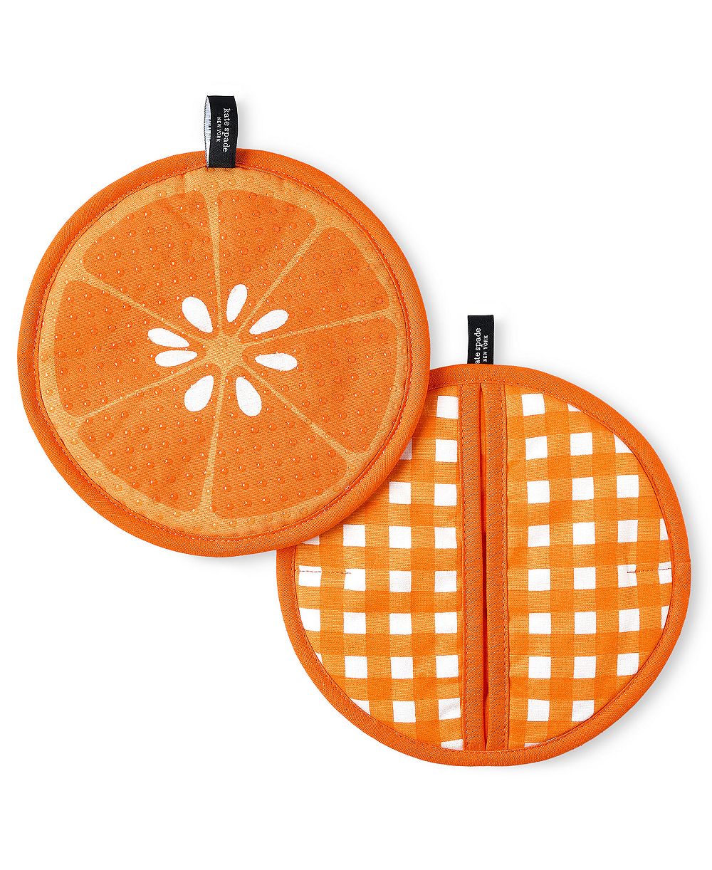 kate spade new york комплект из 2 прихваток Squeeze the Day и Spring Gingham