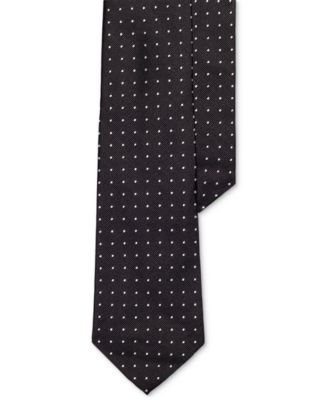 Мужской шелковый галстук Polo Ralph Lauren Polka-Dot Silk Repp Tie