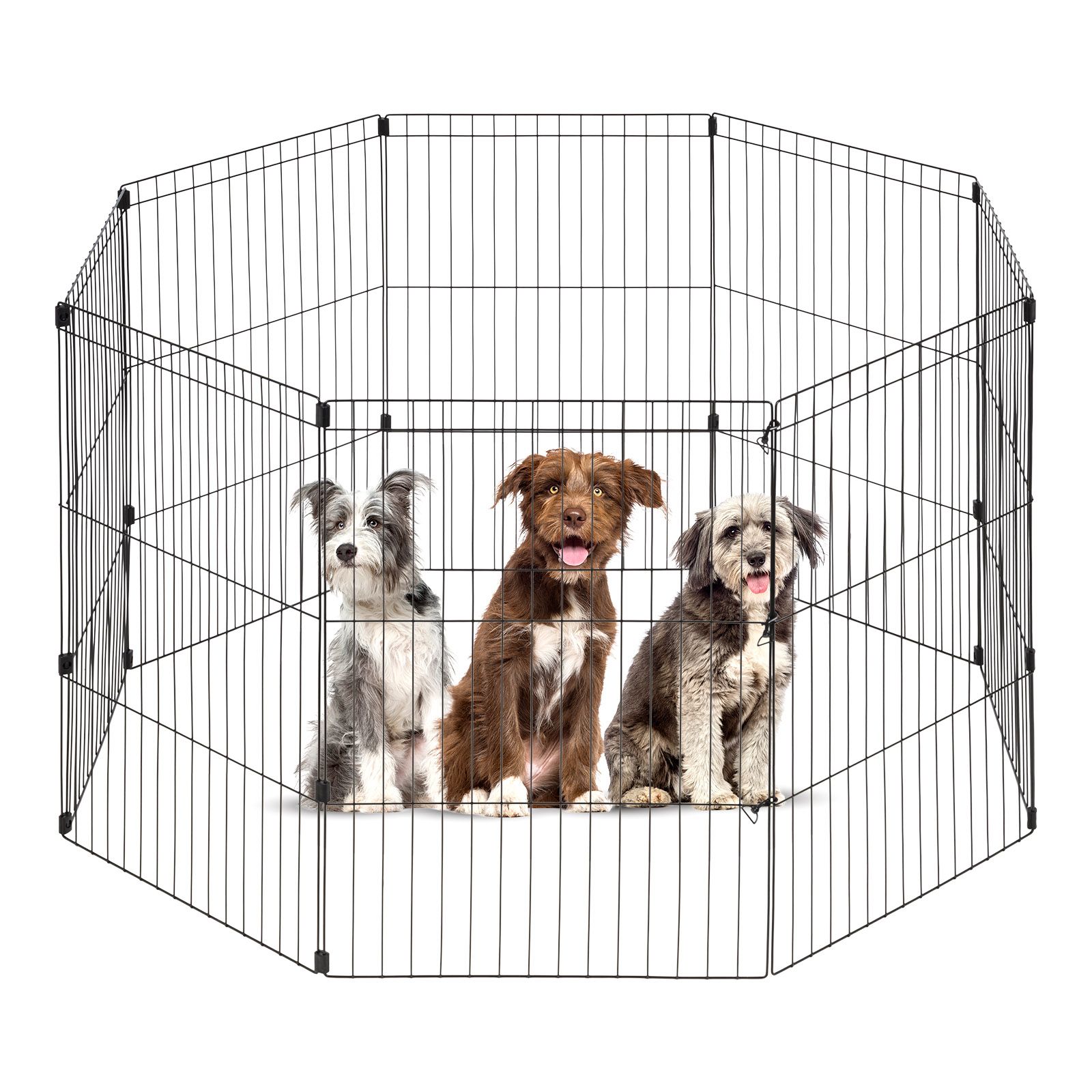 Вольер для собак IRIS 24" Exercise 8 Panel Wire Metal Pet