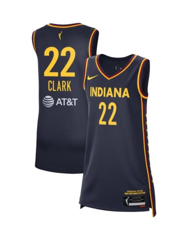 Nike Женская и Мужская джерси Caitlin Clark Navy Indiana Fever 2024 WNBA Draft Explorer Edition Victory Player