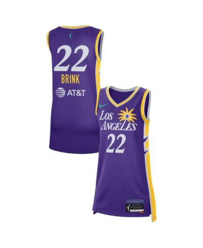 Мужская и женская джерси Nike Cameron Brink Purple Los Angeles Sparks 2024 WNBA Draft Explorer