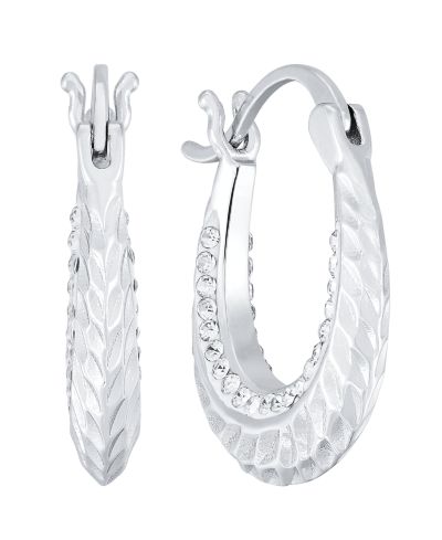 And Now This прозрачные серьги-кольца с огранкой Diamond Cut