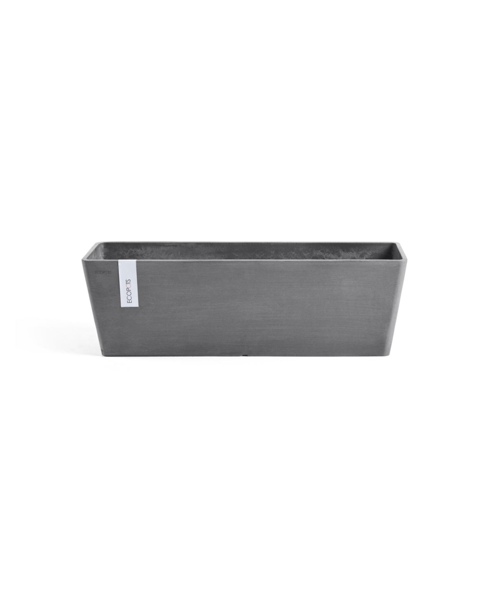ECOPOTS Modern Recycled Bruges Plastic Rectangular Flower Pot Planter