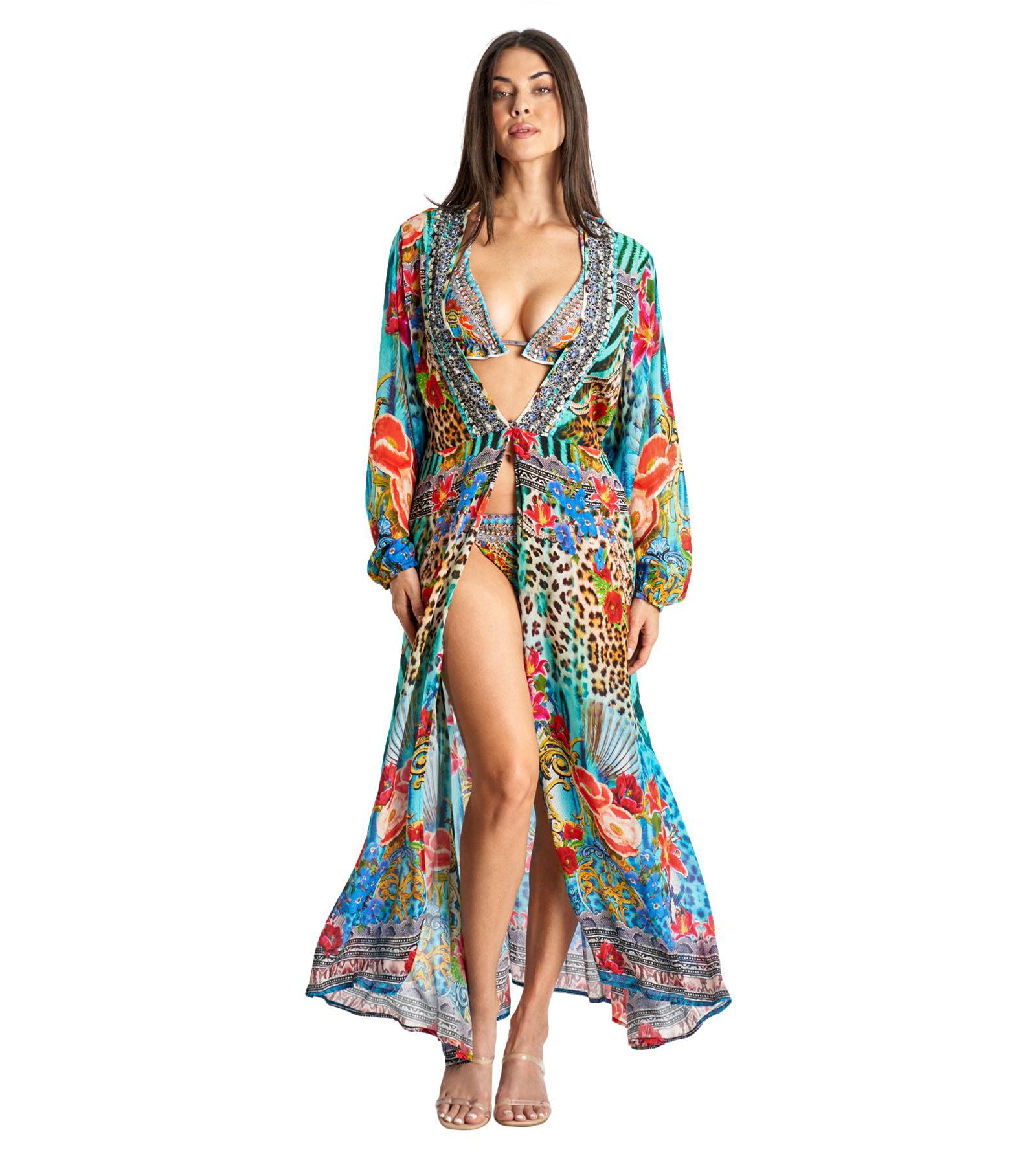 Женское платье макси La Moda Clothing с поясом