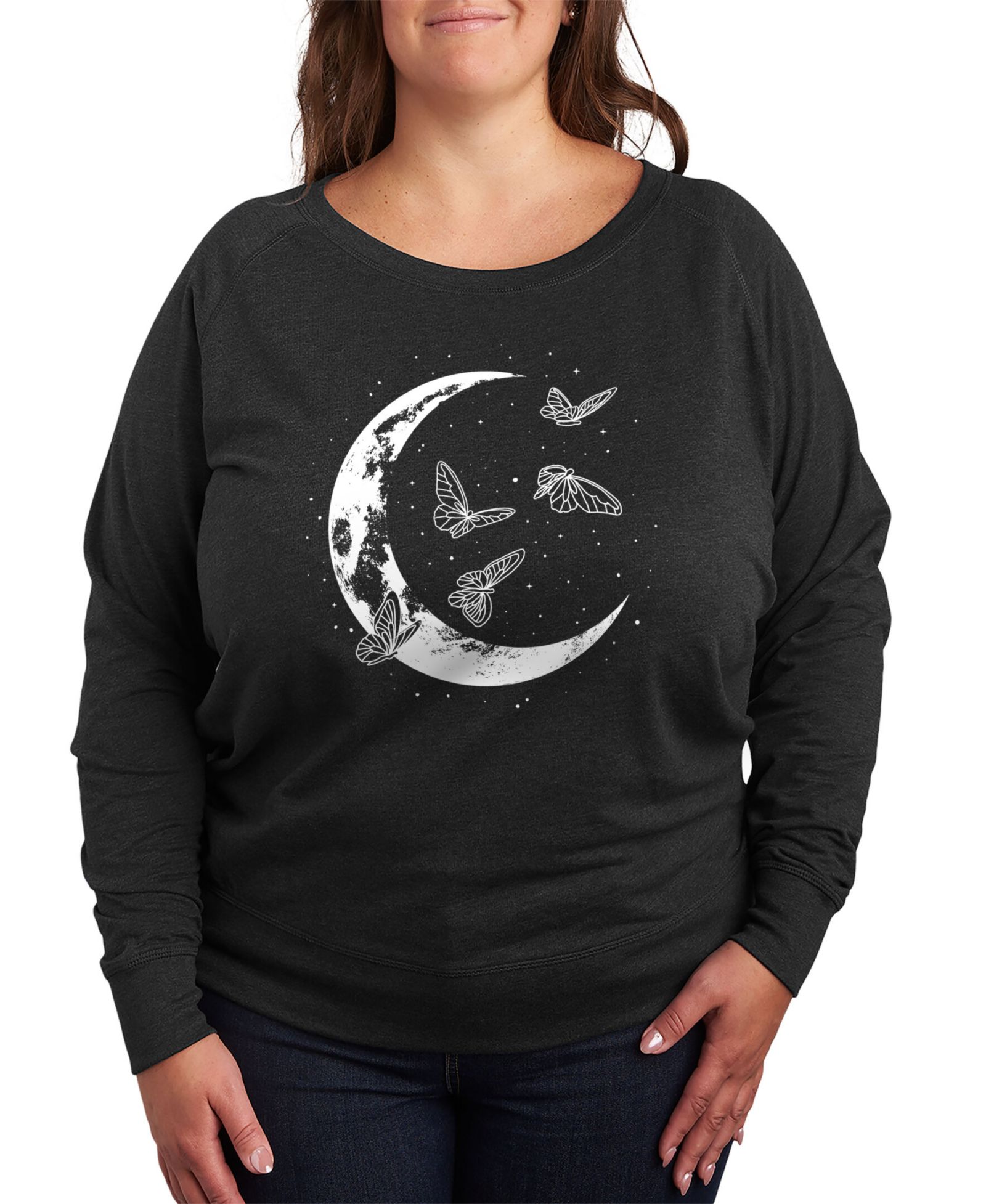 Женский пуловер Hybrid Apparel Plus Size с принтом Celestial Butterfly