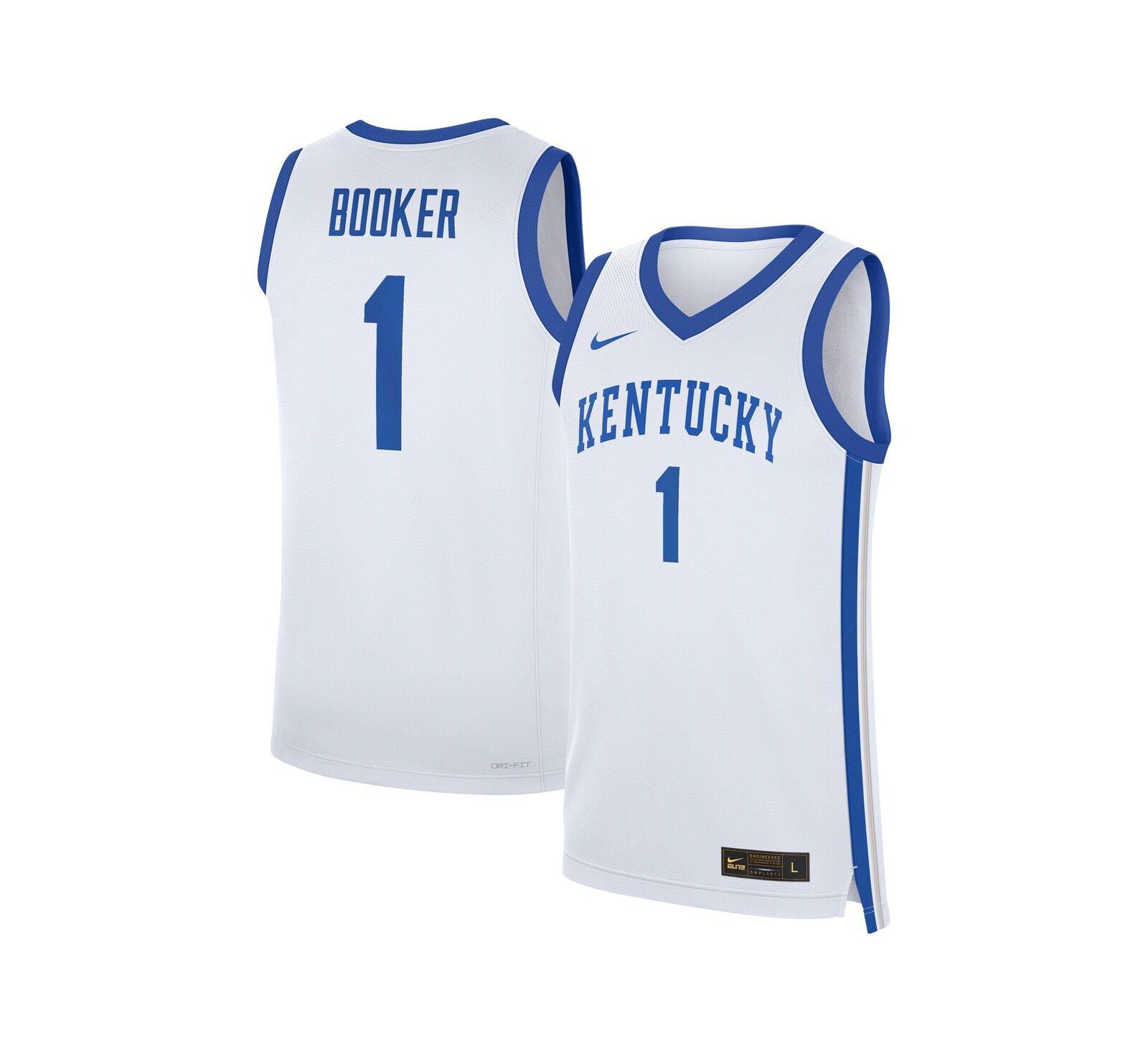Мужская баскетбольная джерси Nike Devin Booker White Kentucky Wildcats Performance Replica