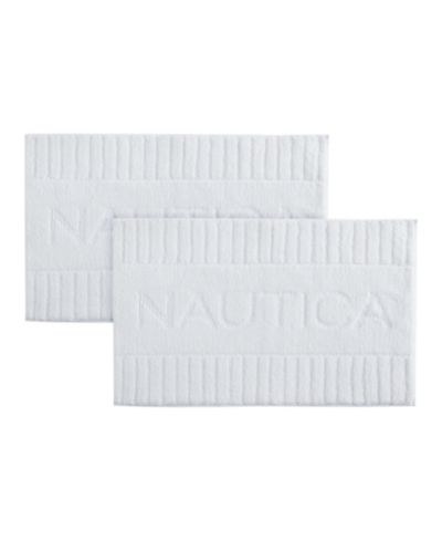 Nautica Набор из 2 банных ковриков с логотипом 20" x 32"