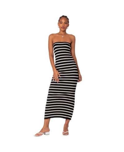 Женское трикотажное платье макси с разрезом на спине Edikted Women's Knit Back Slitted Maxi Dress