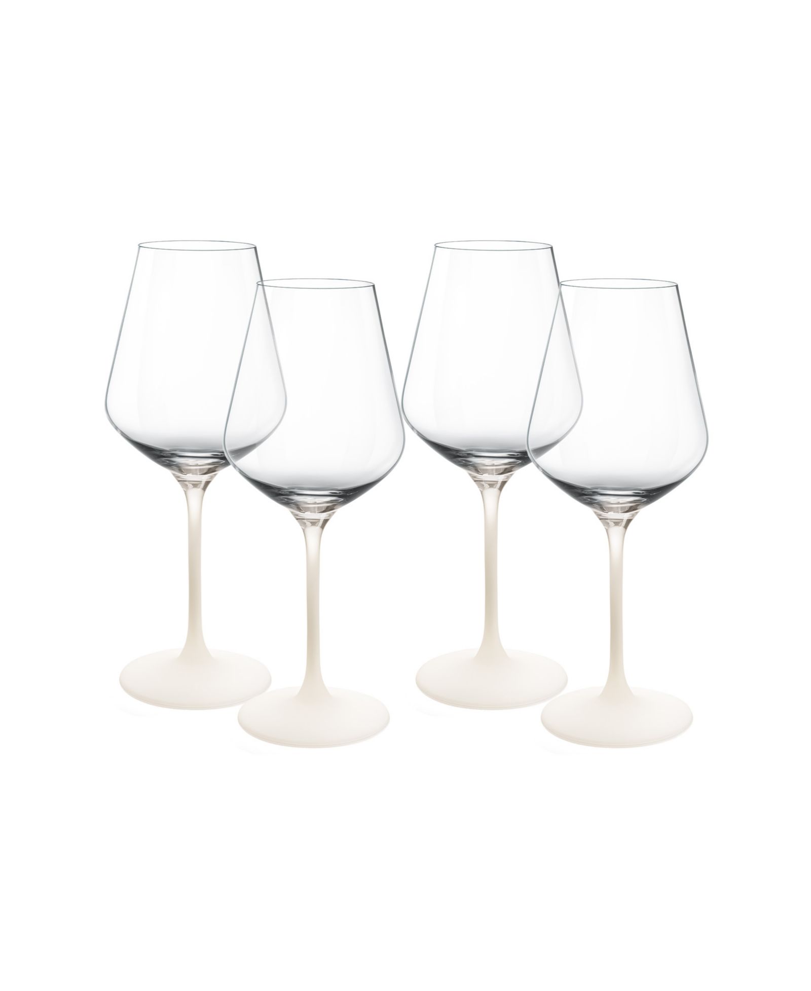 Villeroy & Boch Manufacture Rock Blanc Red Wine Glasses, Set of 4