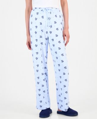 Charter Club Women's Soft Knit Printed Pajama Pants, Created for Macy's