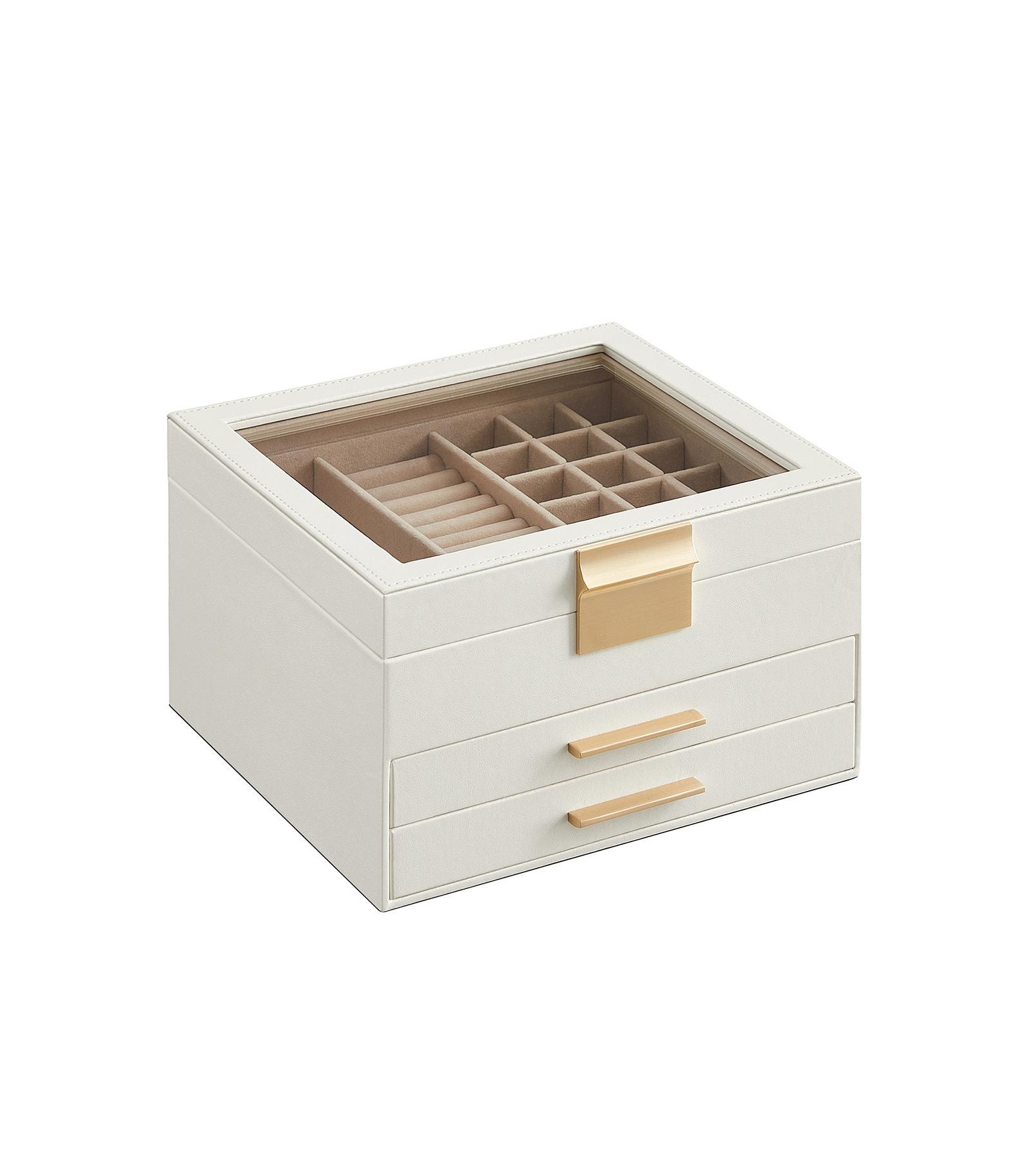Slickblue Multi-Layer Jewelry Organizer Storage Box for Rings, Necklaces