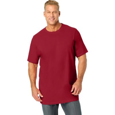 Boulder Creek Men's by KingSize Heavyweight Longer-Length Crewneck T-Shirt