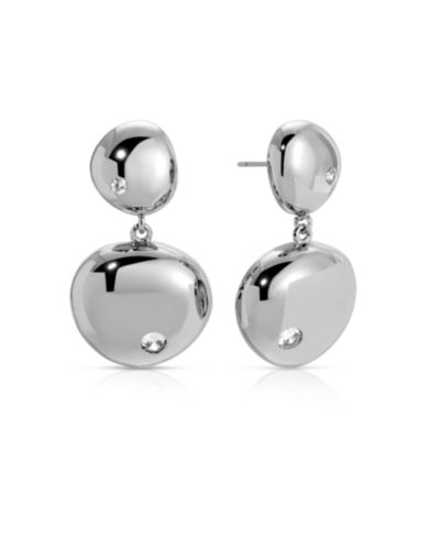 Ettika Polished Double Pebble Drop Earrings