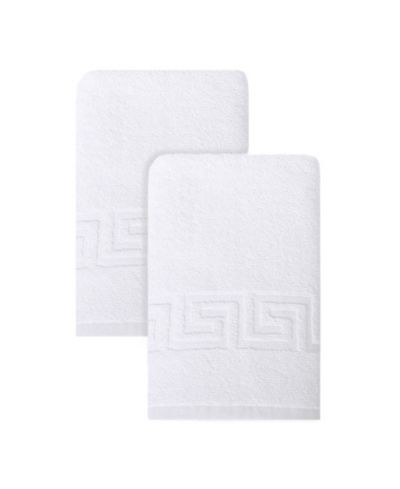 Ozan Premium Home Milos Greek Key 100% Turkish Cotton Hand Towel, 16" x 30"