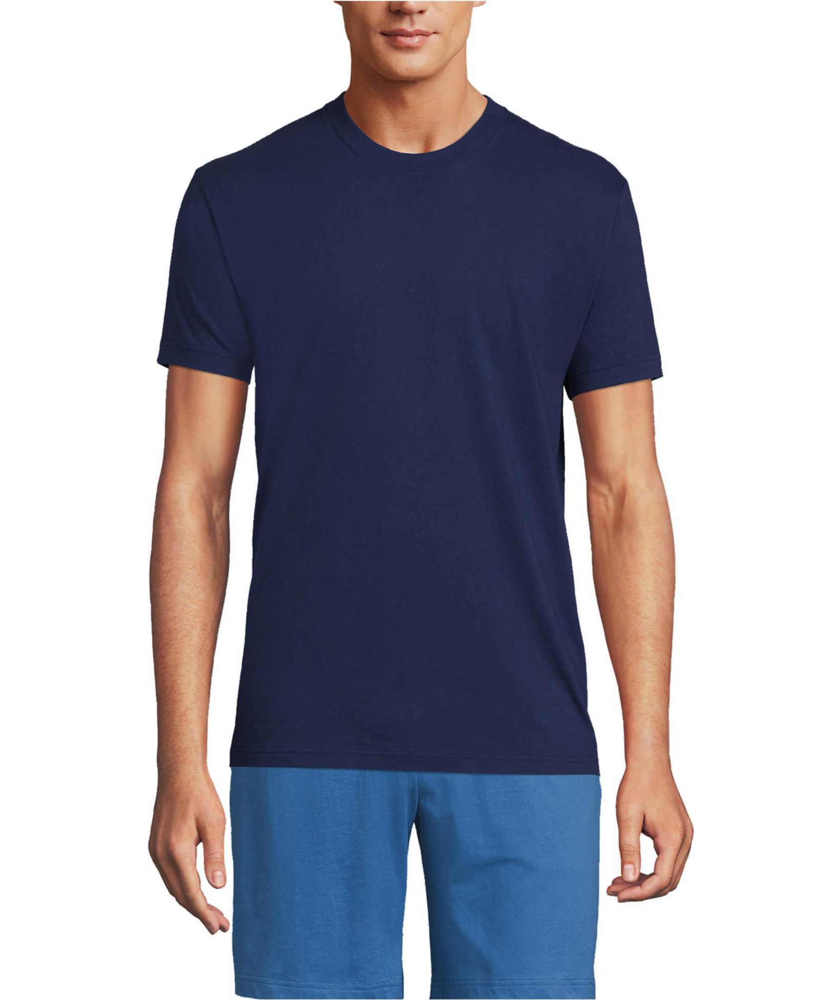 Lands' End Мужская футболка с круглым вырезом, 3 шт.