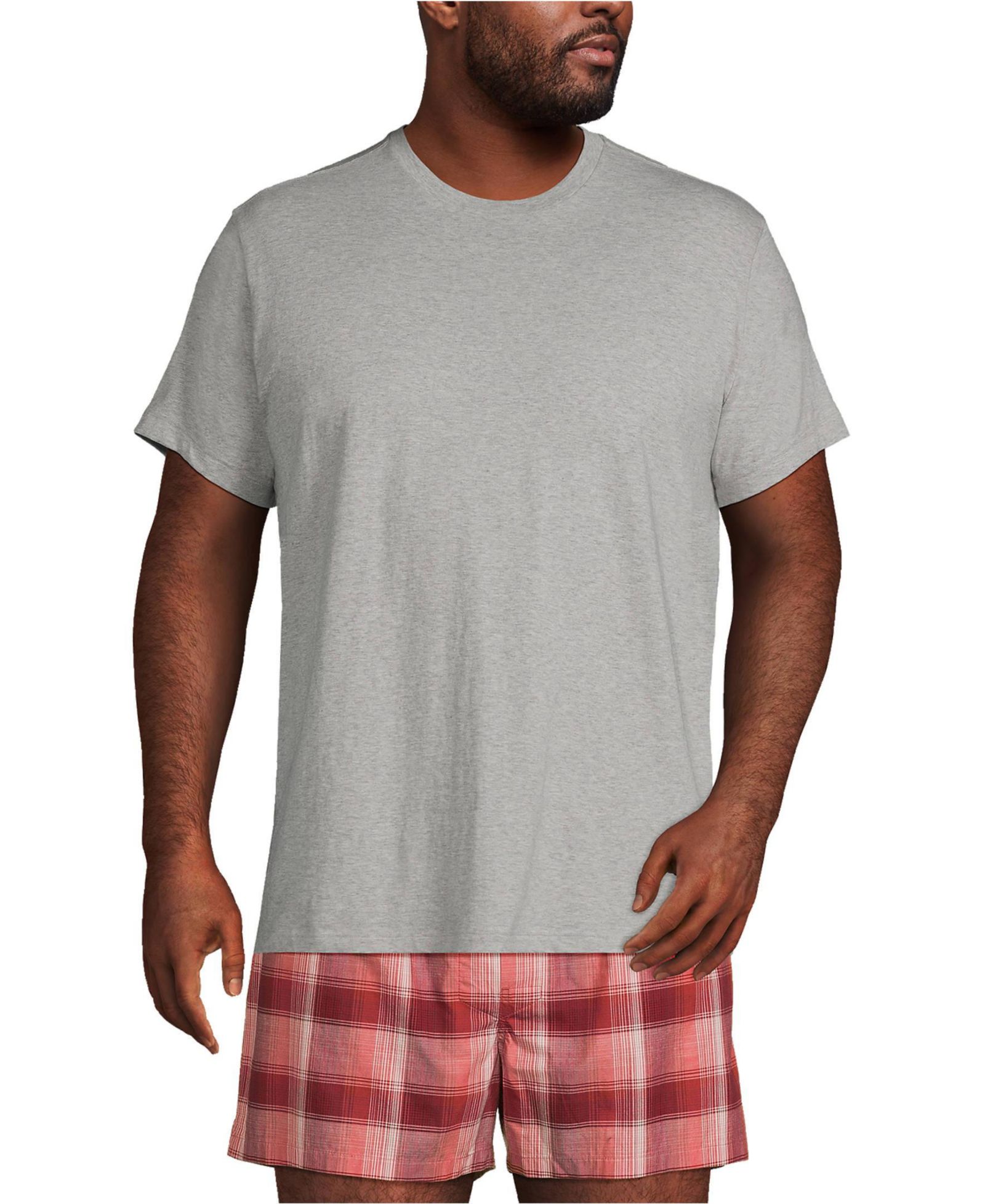 Lands' End Men's Crewneck Undershirt 3 Pack