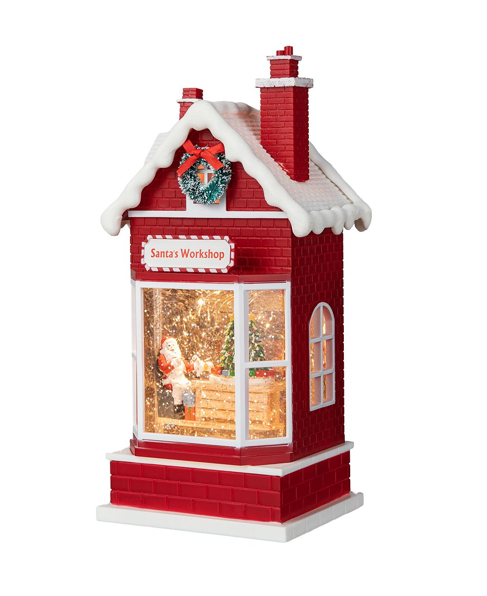 Светящийся шар Glitzhome Santa's Workshop