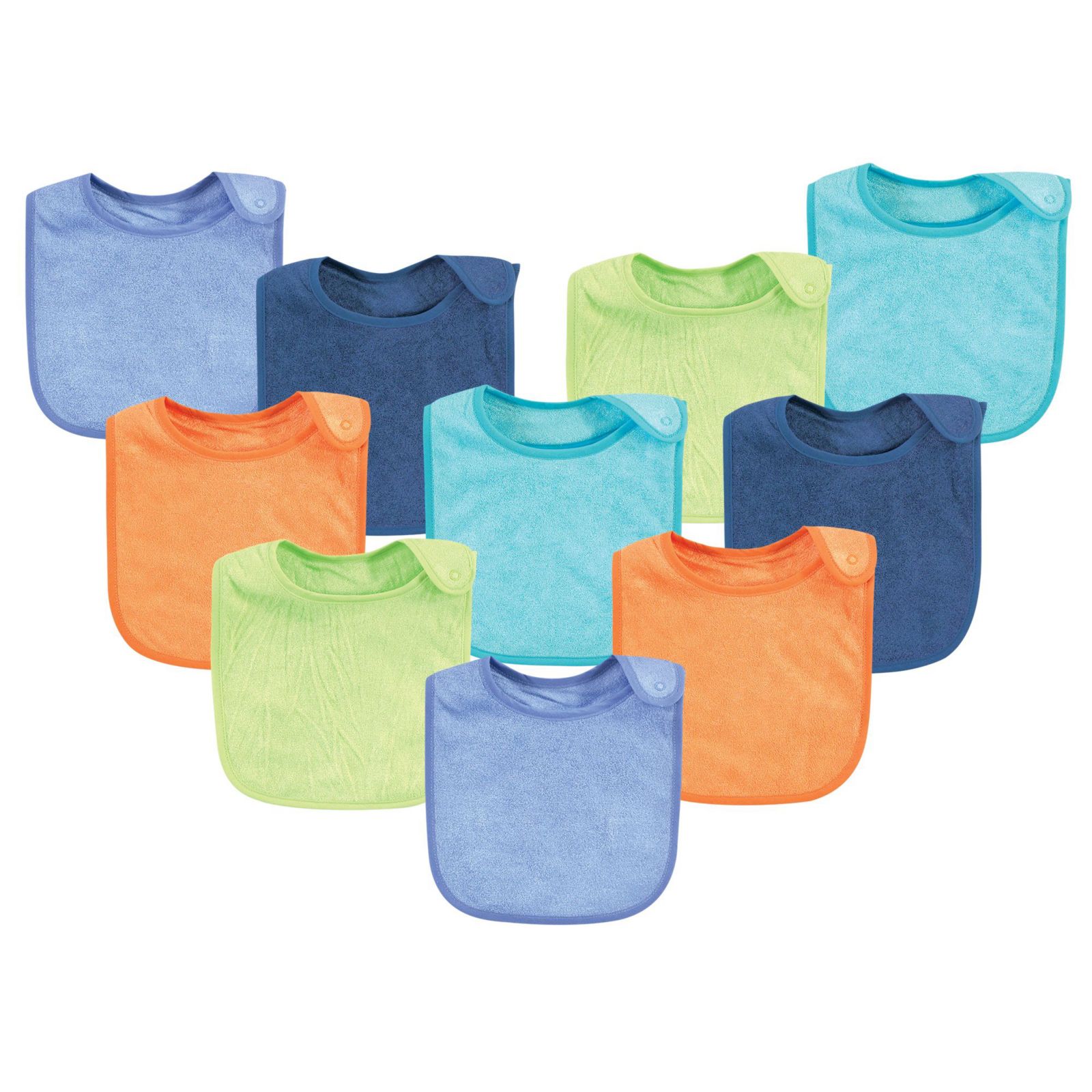 Hudson Baby Boys Ultra-Soft Bamboo Rayon Terry Bibs