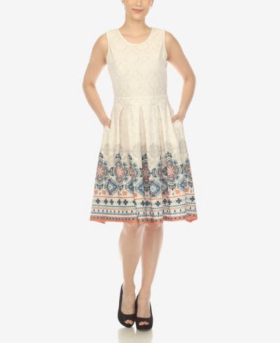 Женское платье длиной до колена Fit and Flare