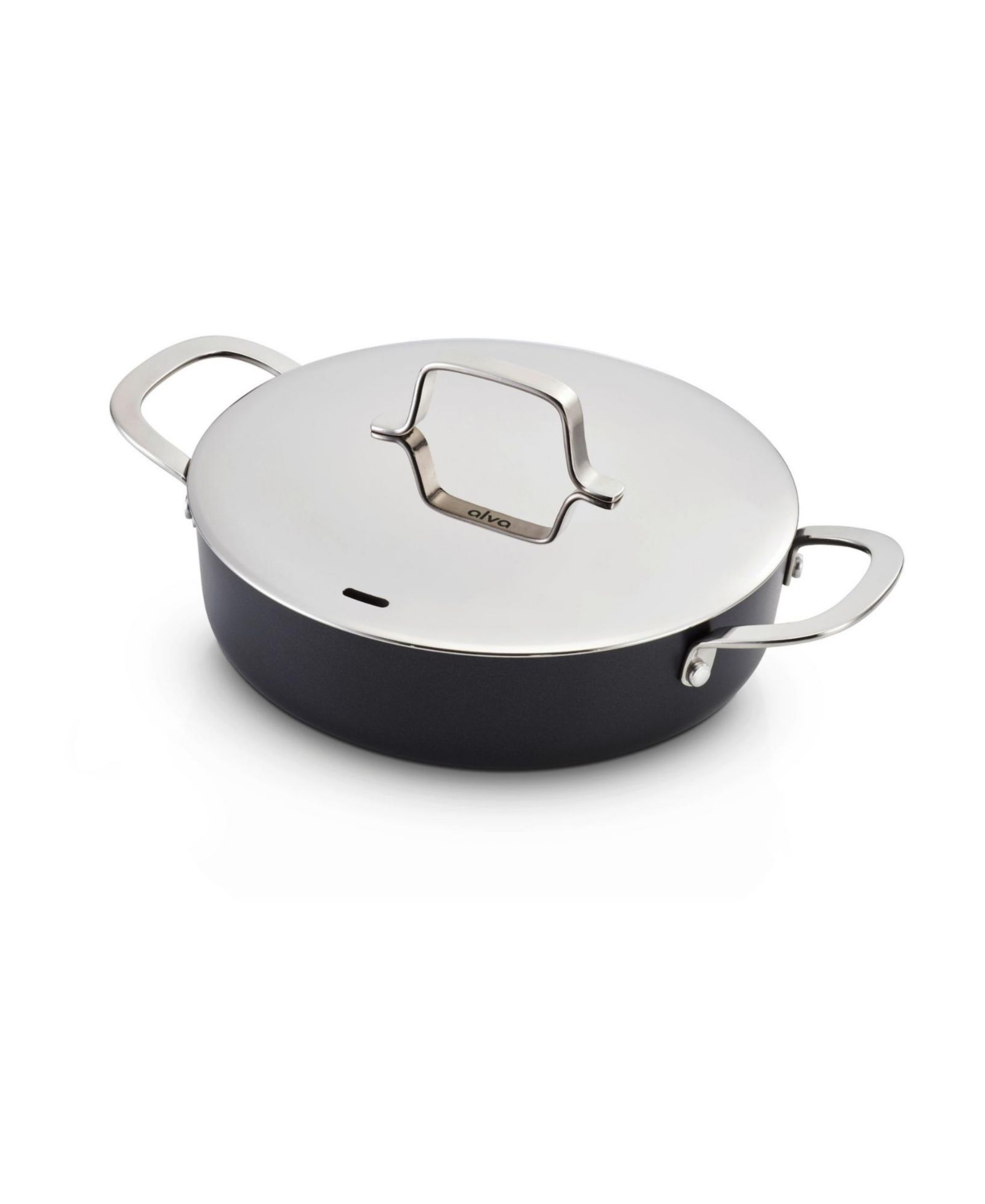 Alva Maestro Ceramic Nonstick Saute Pan with Lid, 3.5-Qt.