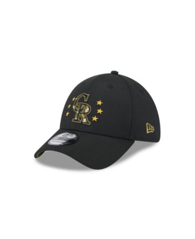 Мужская кепка New Era Black Colorado Rockies 2024 Armed Forces Day 39THIRTY Flex