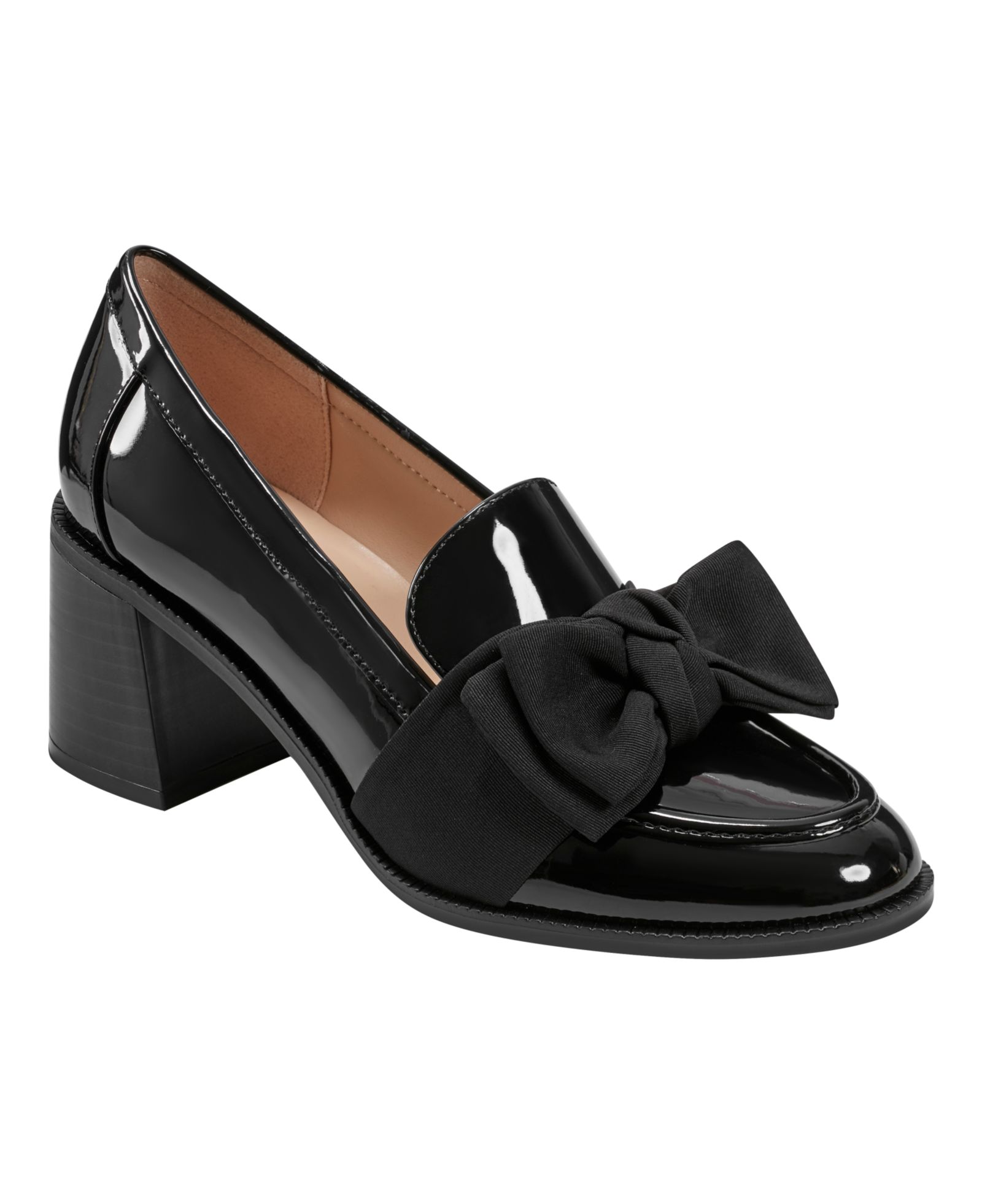 Bandolino Women's Korrar Bow Block Heel Loafers