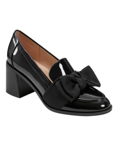 Bandolino Женские лоферы с каблуком Korrar Bow Stacked Block Heel