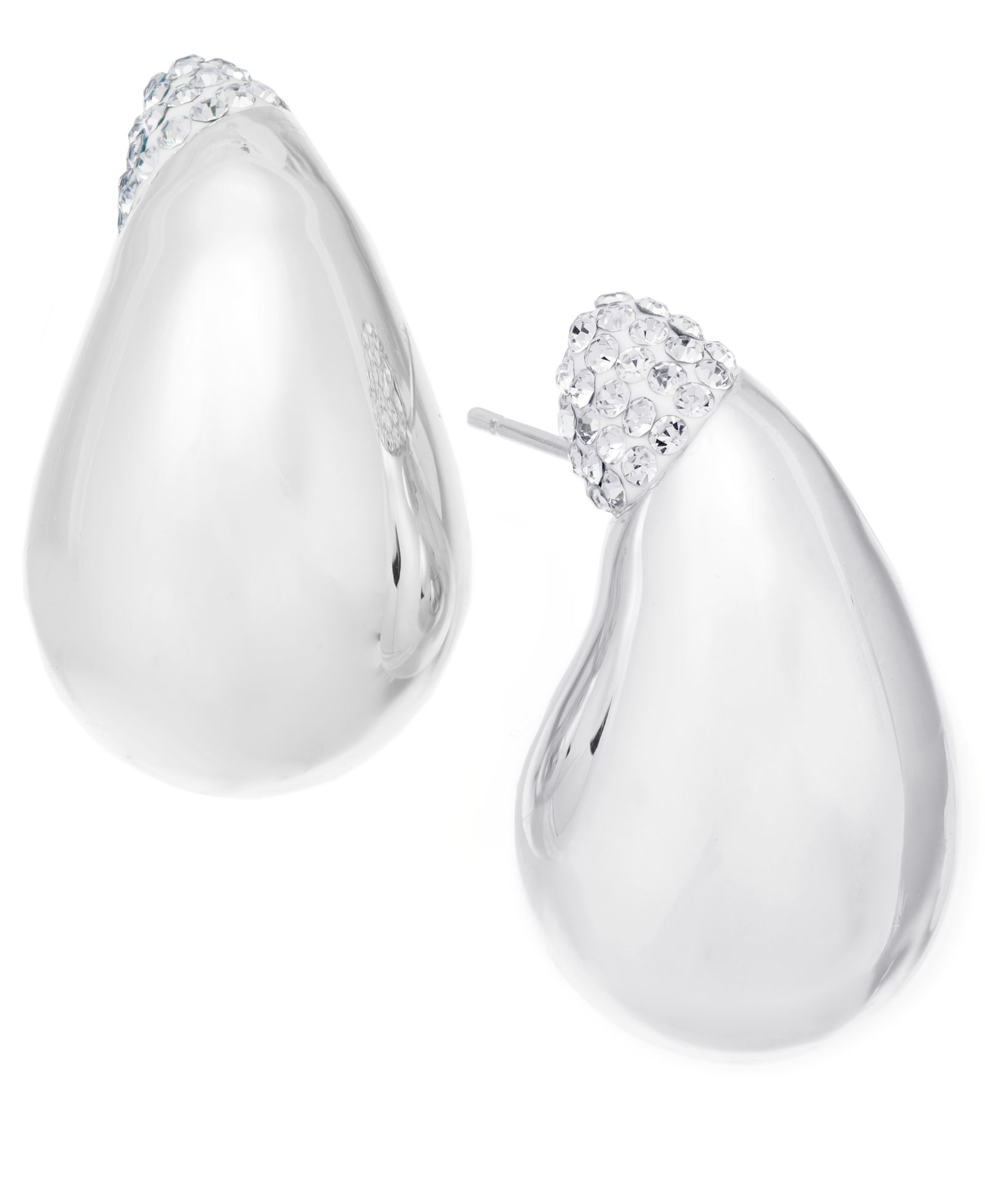 And Now This Clear Crystal Teardrop Earring