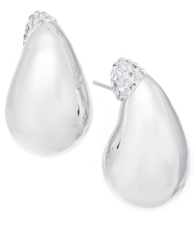 And Now This Clear Crystal Teardrop Earring