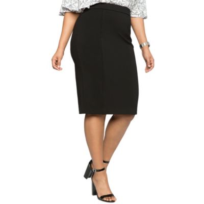 ELOQUII Women's The Ultimate Stretch Midi Pencil Skirt