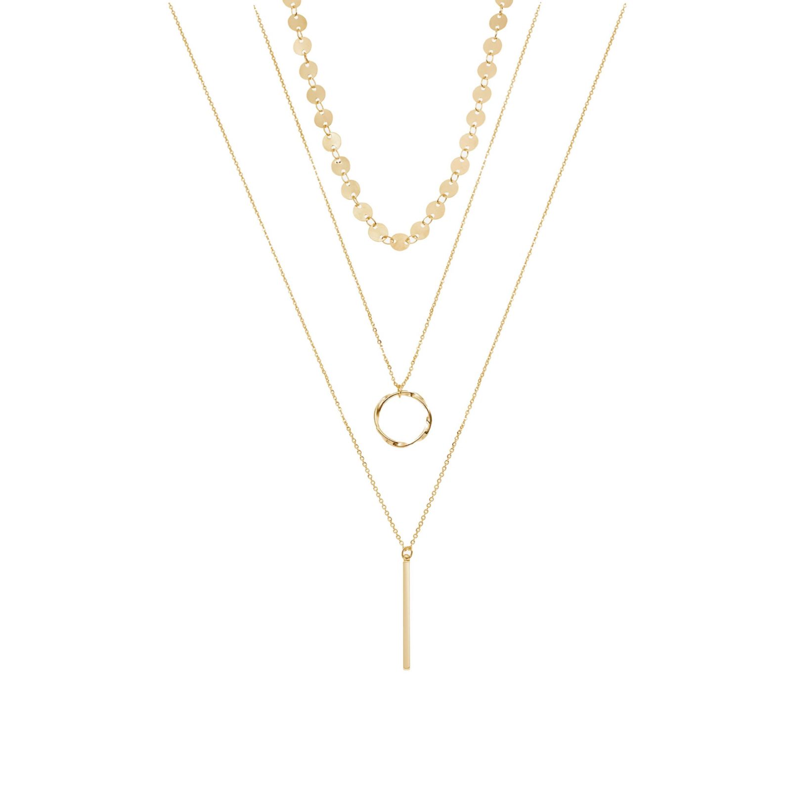 Bearfruit Jewelry многослойное ожерелье с позолотой 14k