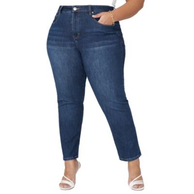ELOQUII Women's The Leigh Super Stretch Slim Leg Jean