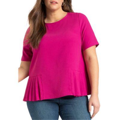 Женский многоярусный топ ELOQUII Pleated Hem