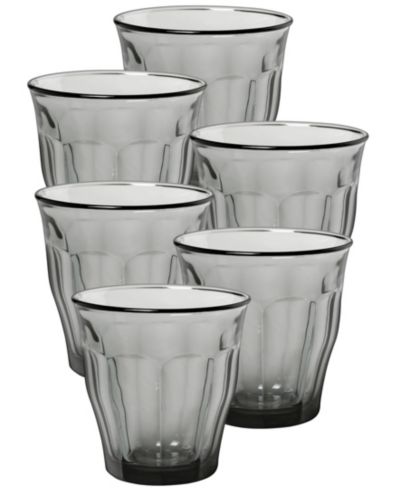 Duralex Picardie Серый стакан - 8 3/8 Oz.- Набор из 6 шт.