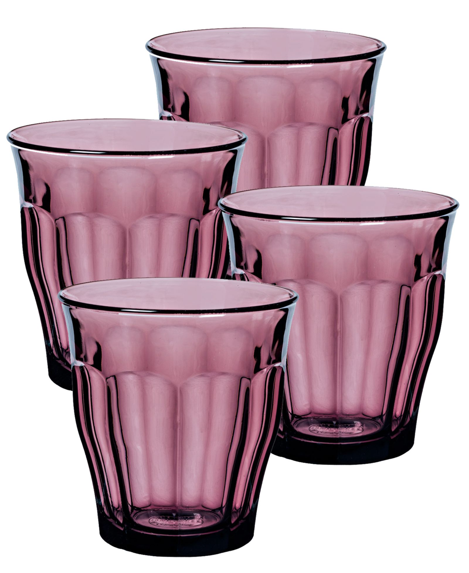 Стакан Duralex Picardie Plum Picardie, 8 3/8 Oz., набор из 4 шт.