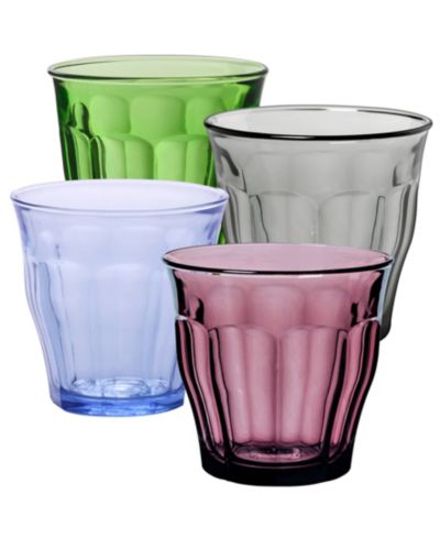 Duralex Picardie Mixed Plum, Green, Marine, Grey - 8 3/8 Oz. - Набор из 4 шт.