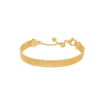 Bearfruit Jewelry Браслет Mash Chain с напылением 18k Gold, серебро 925 пробы