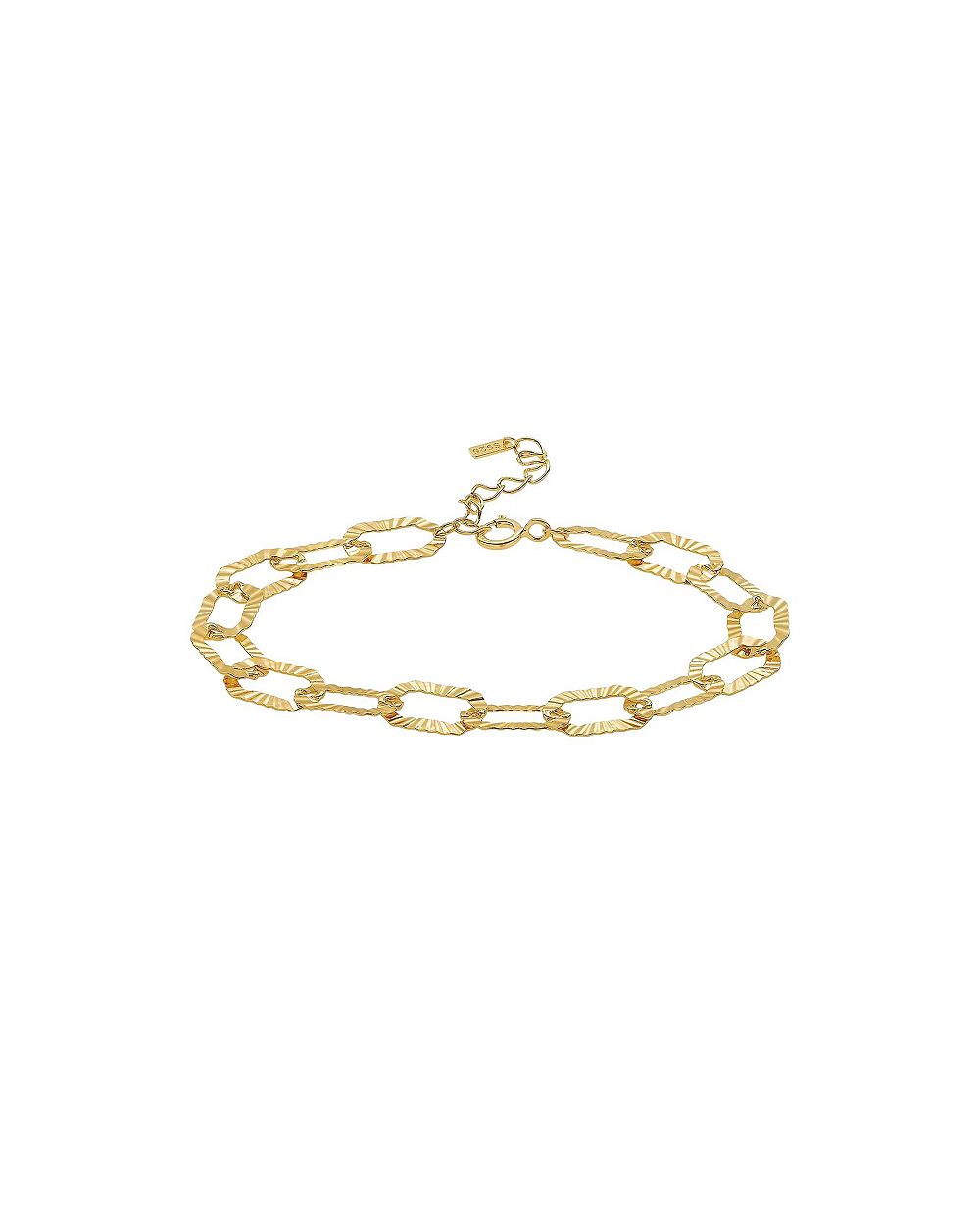 Bearfruit Jewelry браслет Maddie Chain из стерлингового серебра с позолотой 18k