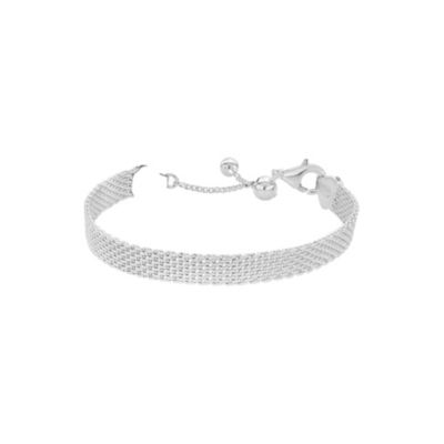 Bearfruit Jewelry регулируемый браслет из стерлингового серебра с плетением Mash