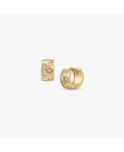 Bearfruit Jewelry Серьги-кольца Stellar Huggies 14k Gold Plated