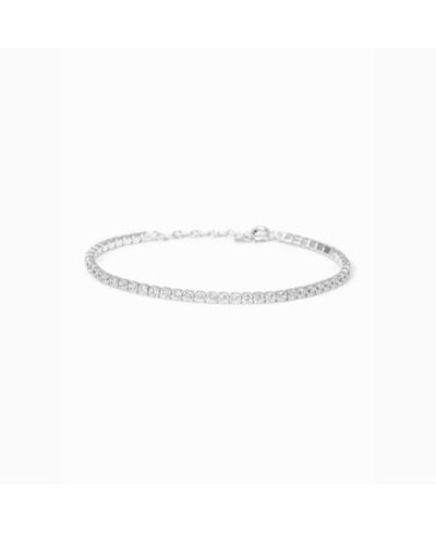 Sterling Silver 18k Gold Plated Cherie Bracelet Minimal Crystal Elegant